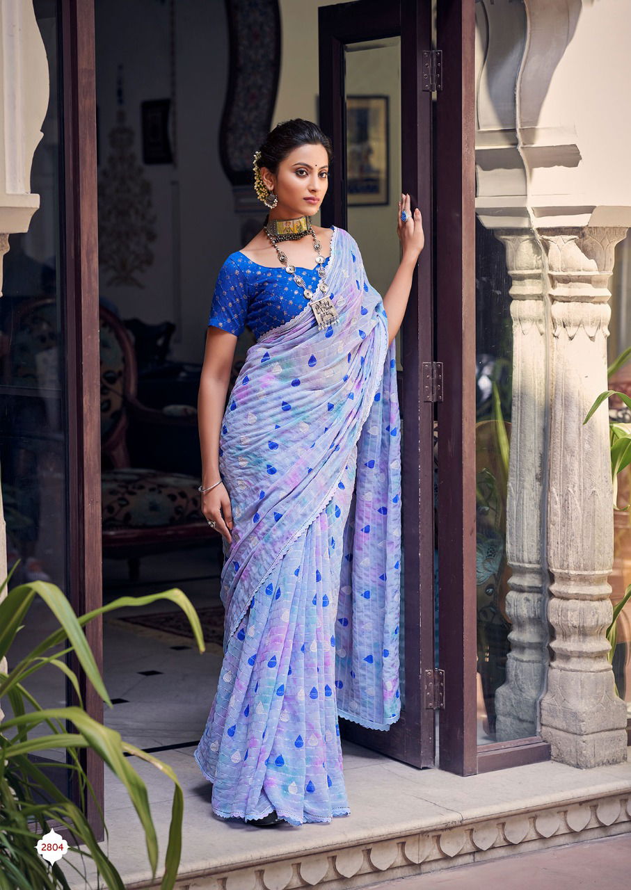 Kashvi Hetvi New Fancy Designer Ethnic Wear Georgette Printed Saree Collection